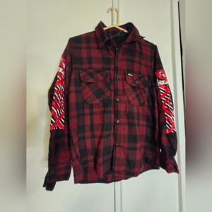 Red and Black Plaid Men's Shirt